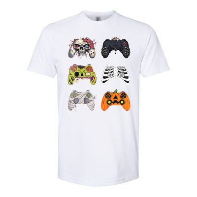 Halloween Skeleton Zombie Gaming Controllers Mummy Softstyle CVC T-Shirt