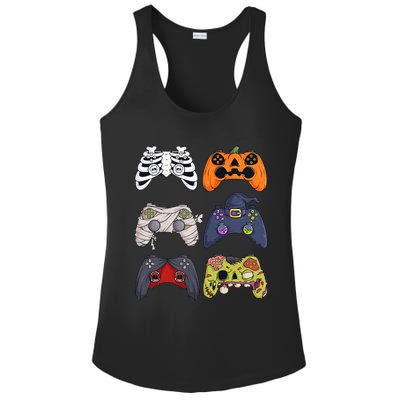 Halloween Skeleton Zombie Gaming Controllers Mummy Ladies PosiCharge Competitor Racerback Tank