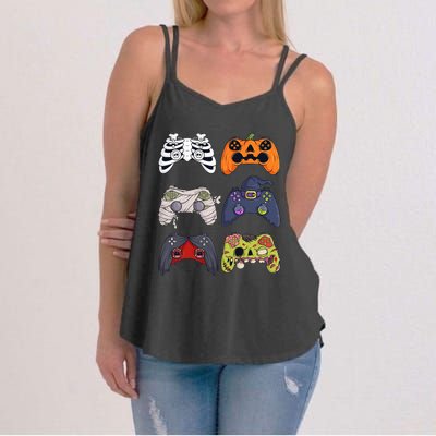 Halloween Skeleton Zombie Gaming Controllers Mummy Women's Strappy Tank