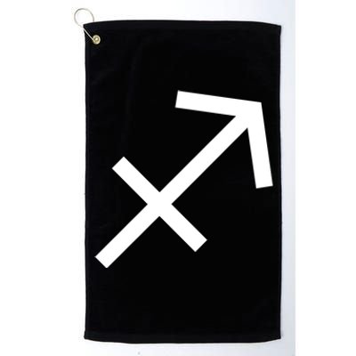 Horoscope Sagittarius Zodiac Astrology Sign Birthday Cute Gift Platinum Collection Golf Towel