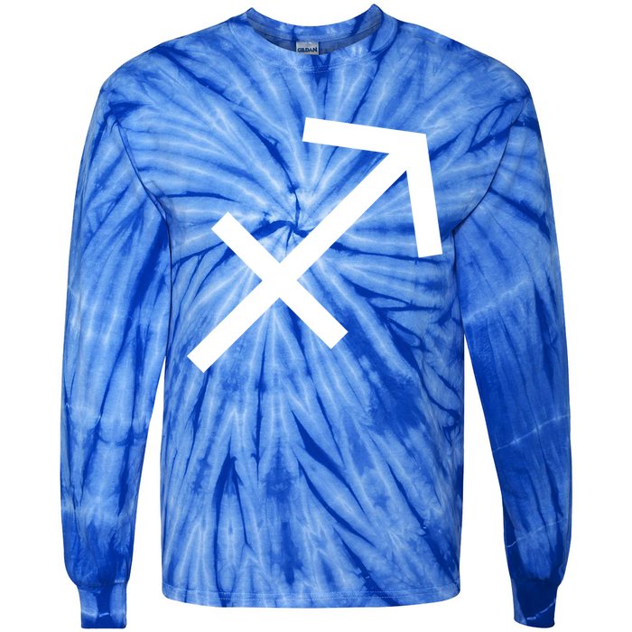 Horoscope Sagittarius Zodiac Astrology Sign Birthday Cute Gift Tie-Dye Long Sleeve Shirt