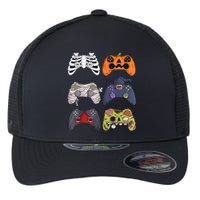 Halloween Skeleton Zombie Gaming Controllers Mummy Flexfit Unipanel Trucker Cap