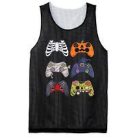 Halloween Skeleton Zombie Gaming Controllers Mummy Mesh Reversible Basketball Jersey Tank