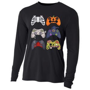 Halloween Skeleton Zombie Gaming Controllers Mummy Cooling Performance Long Sleeve Crew