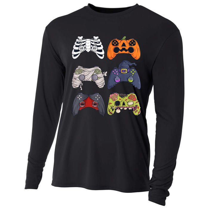 Halloween Skeleton Zombie Gaming Controllers Mummy Cooling Performance Long Sleeve Crew