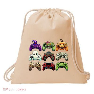 Halloween Skeleton Zombie Gaming Controllers Mummy Drawstring Bag