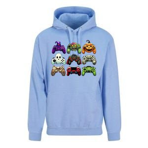 Halloween Skeleton Zombie Gaming Controllers Mummy Unisex Surf Hoodie