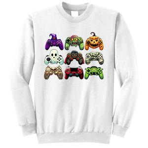 Halloween Skeleton Zombie Gaming Controllers Mummy Sweatshirt