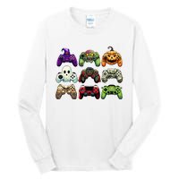 Halloween Skeleton Zombie Gaming Controllers Mummy Tall Long Sleeve T-Shirt