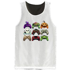 Halloween Skeleton Zombie Gaming Controllers Mummy Mesh Reversible Basketball Jersey Tank