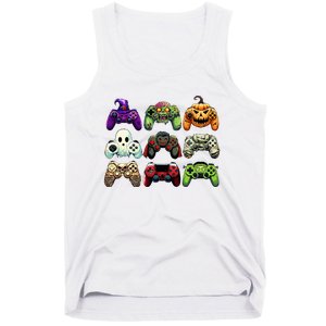 Halloween Skeleton Zombie Gaming Controllers Mummy Tank Top