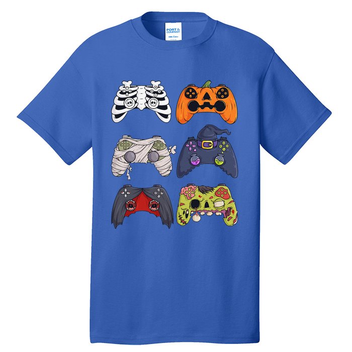 Halloween Skeleton Zombie Gaming Controllers Mummy Tall T-Shirt