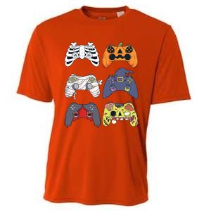 Halloween Skeleton Zombie Gaming Controllers Mummy Boy Kids 9060 Cooling Performance Crew T-Shirt