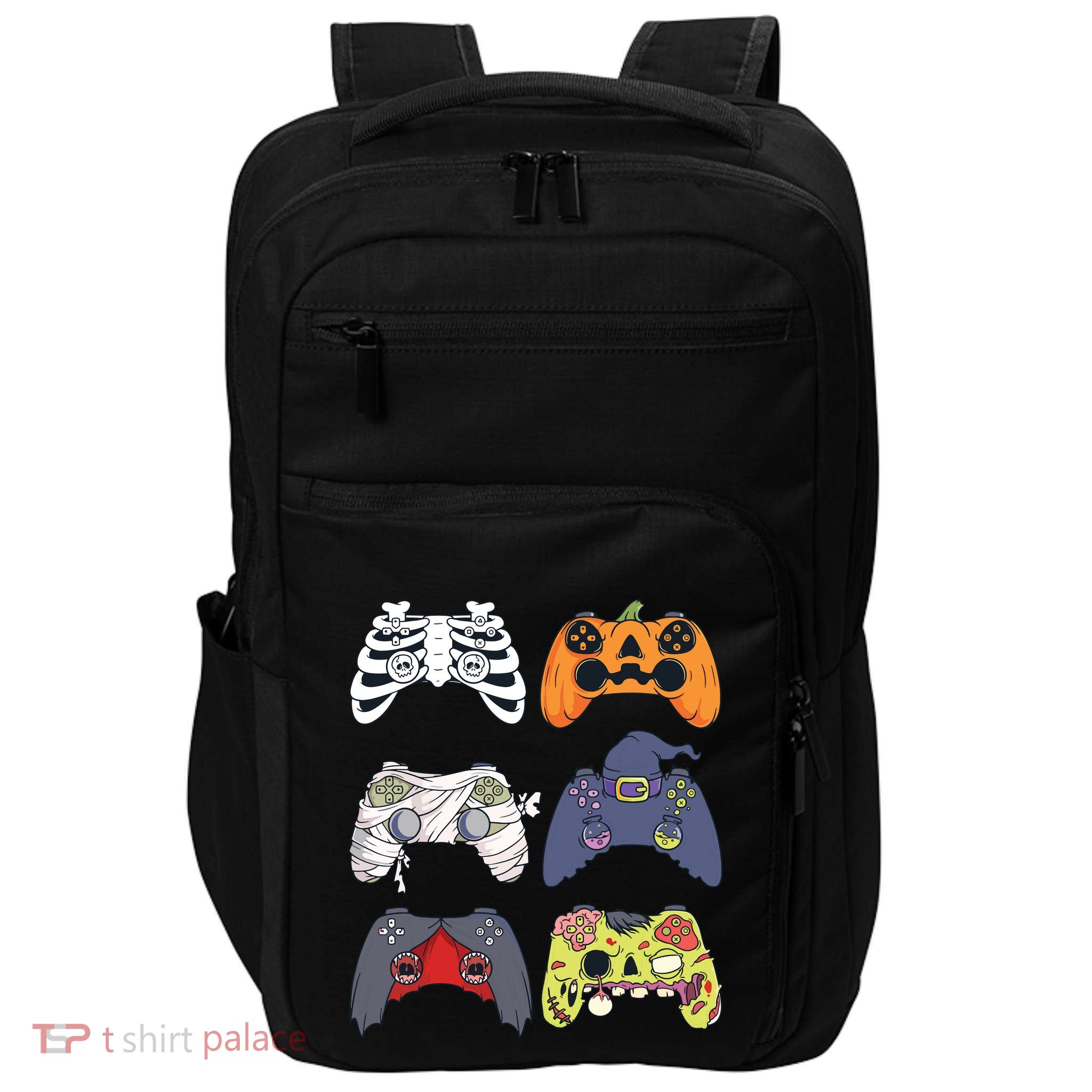 Halloween Skeleton Zombie Gaming Controllers Mummy Boy Kids 9060 Impact Tech Backpack