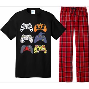 Halloween Skeleton Zombie Gaming Controllers Mummy Boy Kids 9060 Pajama Set