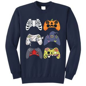 Halloween Skeleton Zombie Gaming Controllers Mummy Boy Kids 9060 Tall Sweatshirt