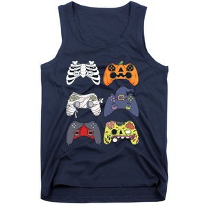 Halloween Skeleton Zombie Gaming Controllers Mummy Boy Kids 9060 Tank Top