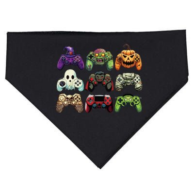 Halloween Skeleton Zombie Gaming Controllers Mummy Boy Kids USA-Made Doggie Bandana