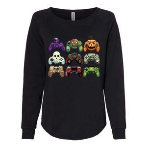 Halloween Skeleton Zombie Gaming Controllers Mummy Boy Kids Womens California Wash Sweatshirt