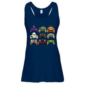 Halloween Skeleton Zombie Gaming Controllers Mummy Boy Kids Ladies Essential Flowy Tank