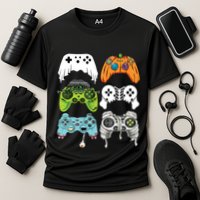 Halloween Skeleton Zombie Gaming Controllers Mummy Game Boy Performance Shirt