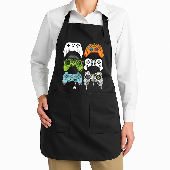 Halloween Skeleton Zombie Gaming Controllers Mummy Game Boy Apron