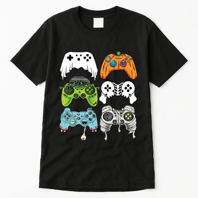 Halloween Skeleton Zombie Gaming Controllers Mummy Game Boy Tall T-Shirt