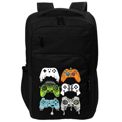 Halloween Skeleton Zombie Gaming Controllers Mummy Game Boy Impact Tech Backpack