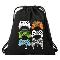 Halloween Skeleton Zombie Gaming Controllers Mummy Game Boy Drawstring Bag