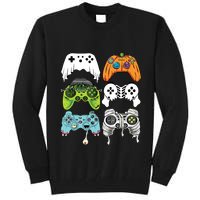 Halloween Skeleton Zombie Gaming Controllers Mummy Game Boy Tall Sweatshirt
