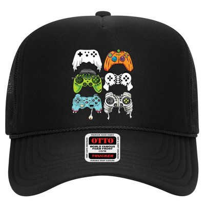 Halloween Skeleton Zombie Gaming Controllers Mummy Game Boy Trucker Hat