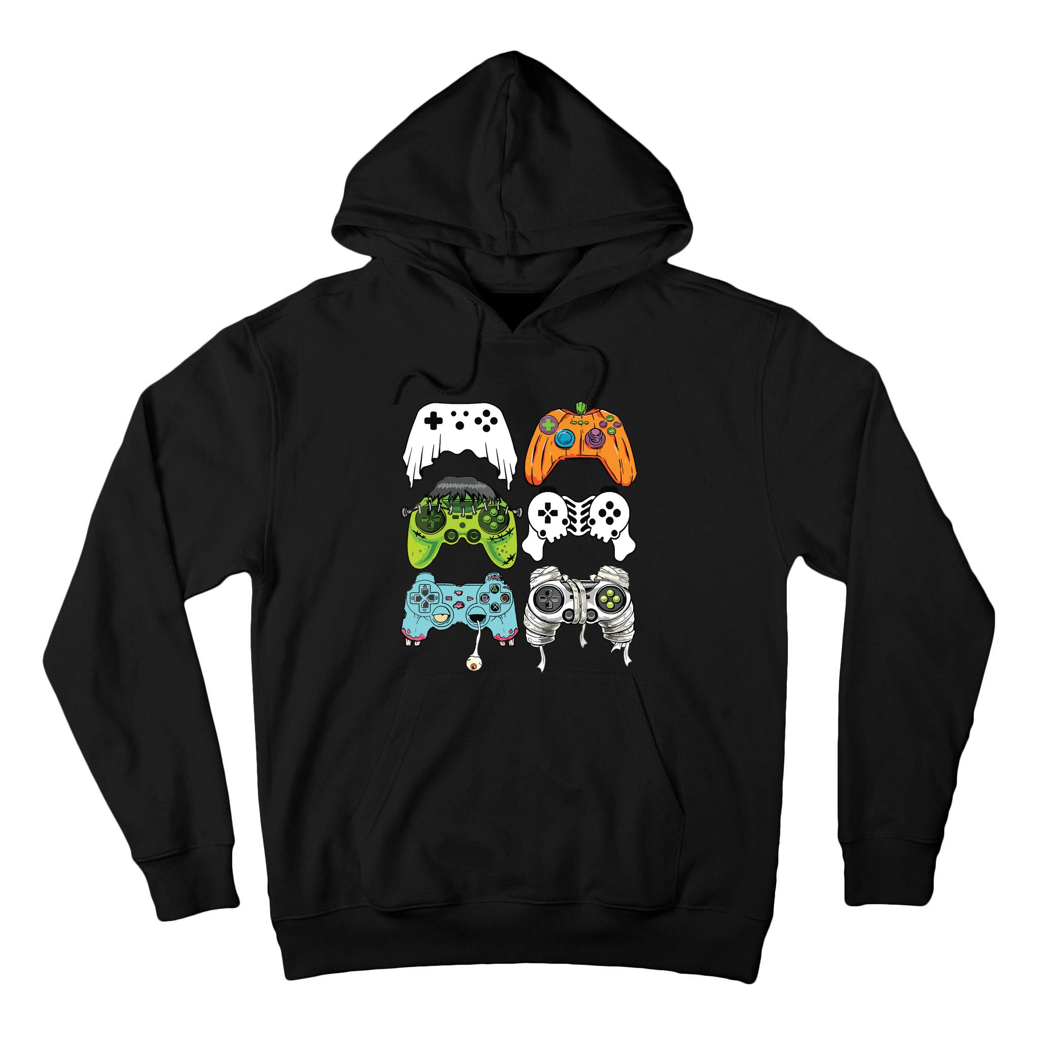 Halloween Skeleton Zombie Gaming Controllers Mummy Game Boy Tall Hoodie