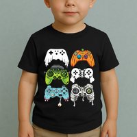 Halloween Skeleton Zombie Gaming Controllers Mummy Game Boy Toddler T-Shirt