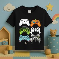 Halloween Skeleton Zombie Gaming Controllers Mummy Game Boy Toddler T-Shirt