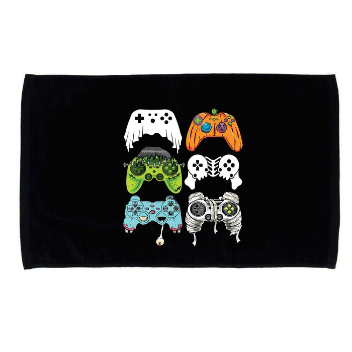 Halloween Skeleton Zombie Gaming Controllers Mummy Game Boy Microfiber Hand Towel
