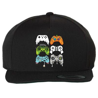 Halloween Skeleton Zombie Gaming Controllers Mummy Game Boy Wool Snapback Cap