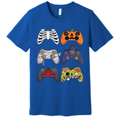 Halloween Skeleton Zombie Gaming Controllers Mummy Premium T-Shirt