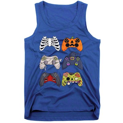 Halloween Skeleton Zombie Gaming Controllers Mummy Tank Top