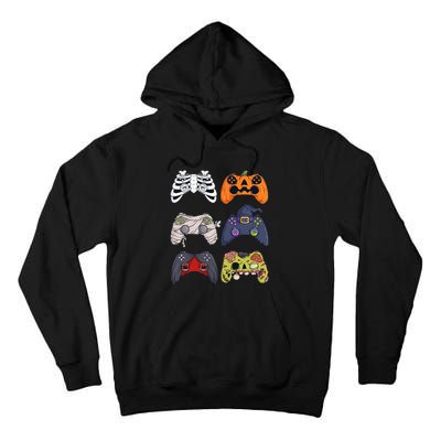 Halloween Skeleton Zombie Gaming Controllers Mummy Tall Hoodie