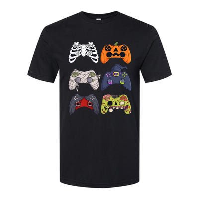 Halloween Skeleton Zombie Gaming Controllers Mummy Softstyle CVC T-Shirt