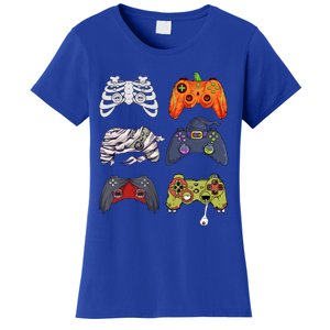 Halloween Skeleton Zombie Gaming Controllers Mummy Cute Gift Women's T-Shirt