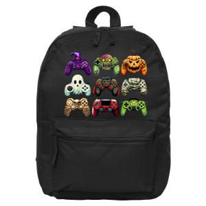 Halloween Skeleton Zombie Gaming Controllers Mummy Boy Kids 16 in Basic Backpack