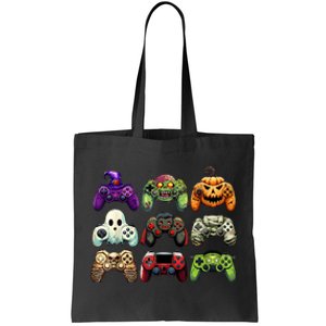 Halloween Skeleton Zombie Gaming Controllers Mummy Boy Kids Tote Bag