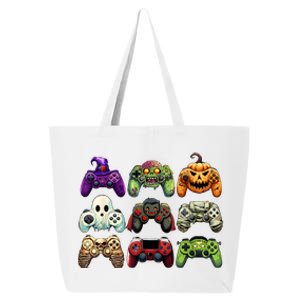 Halloween Skeleton Zombie Gaming Controllers Mummy Boy Kids 25L Jumbo Tote