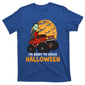 Halloween Skeleton Zombie Riding Monster Truck Vampire Gift T-Shirt