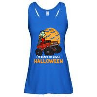 Halloween Skeleton Zombie Riding Monster Truck Vampire Gift Ladies Essential Flowy Tank