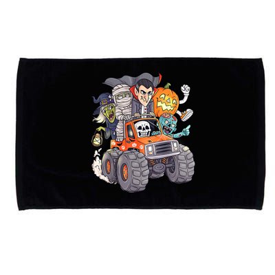 Halloween Skeleton Zombie Monster Truck Vampire Boys Microfiber Hand Towel