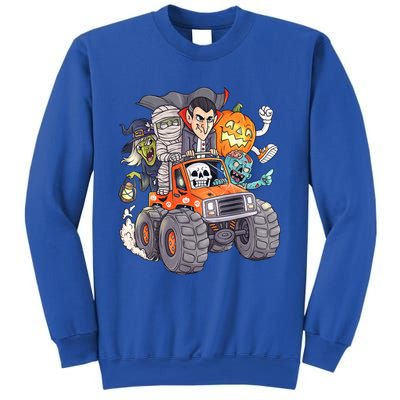 Halloween Skeleton Zombie Monster Truck Vampire Boys Sweatshirt