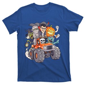 Halloween Skeleton Zombie Monster Truck Vampire Boys T-Shirt