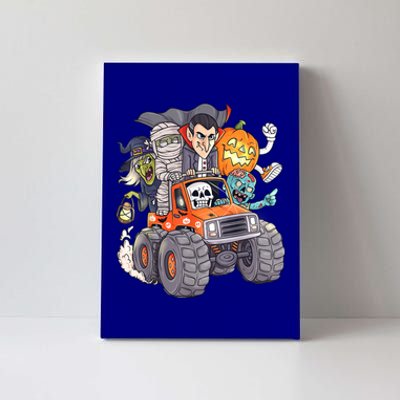 Halloween Skeleton Zombie Monster Truck Vampire Boys Canvas